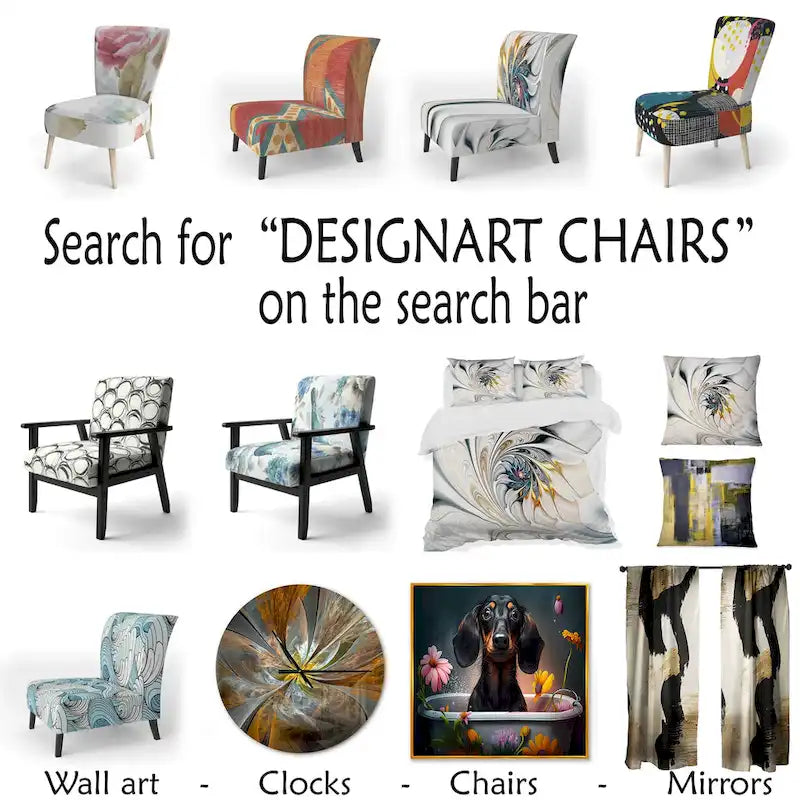 Upholstered Bohemian Chic Accent Chair