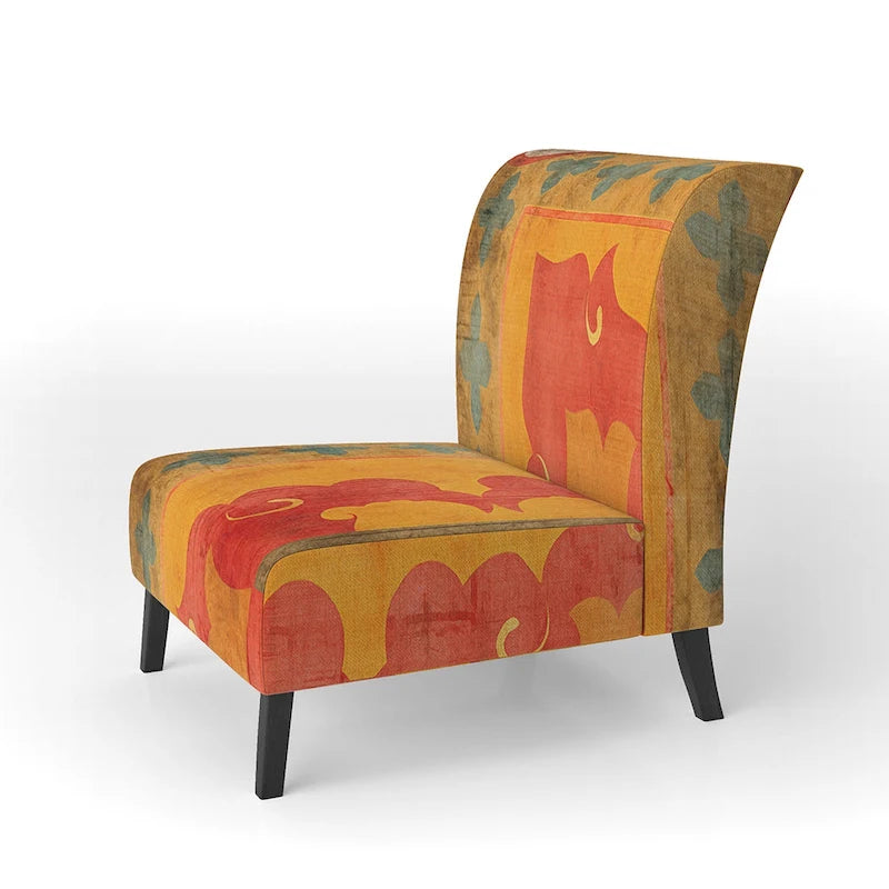 Upholstered Bohemian Chic Accent Chair