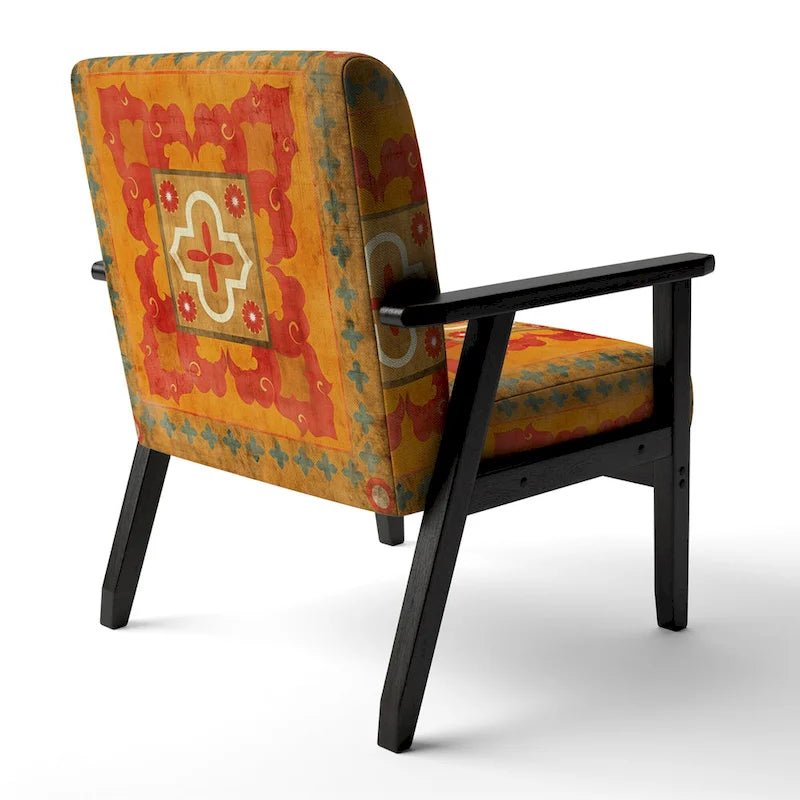 Upholstered Bohemian Chic Accent Chair
