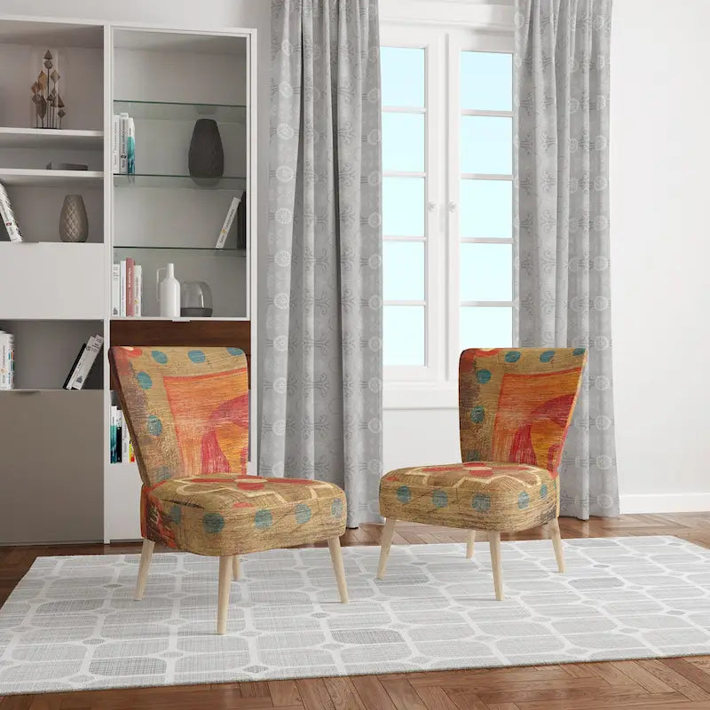 Upholstered Bohemian Chic Accent Chair