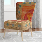 Upholstered Bohemian Chic Accent Chair