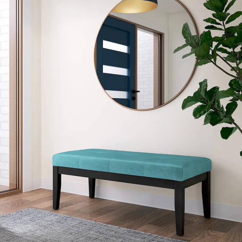 Contemporary Rectangular Tufted Ottoman Bench