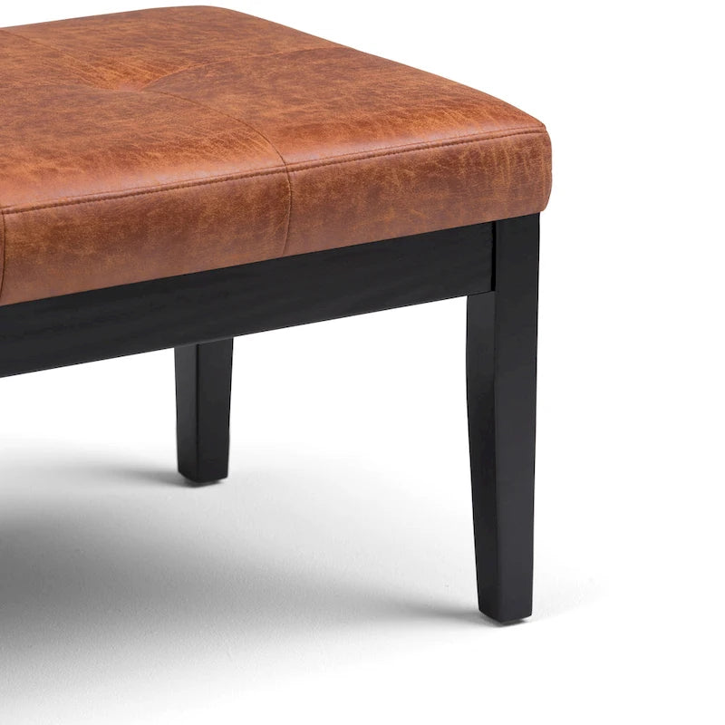 Contemporary Rectangular Tufted Ottoman Bench