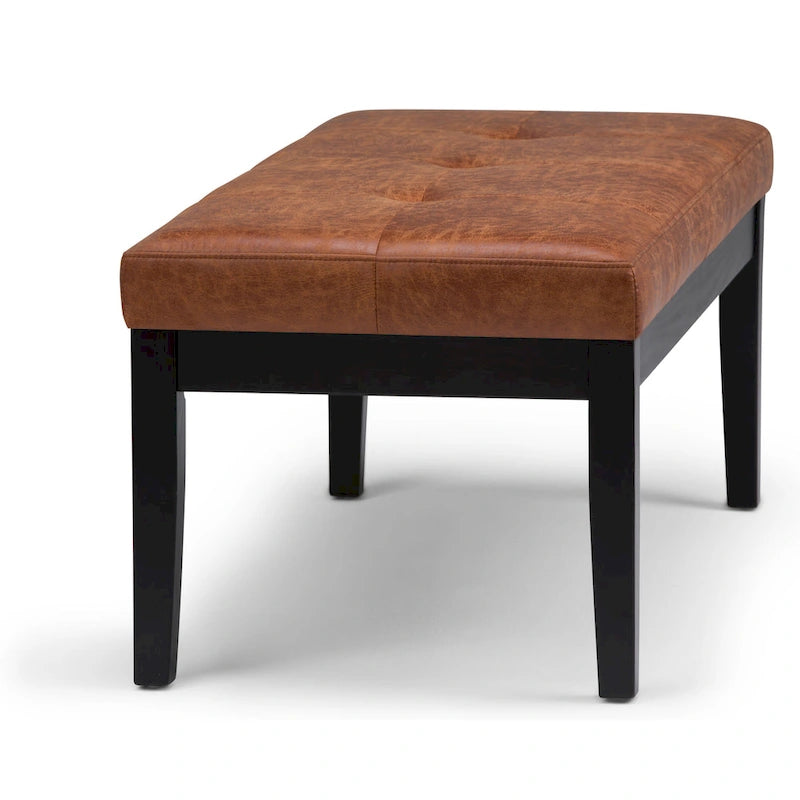 Contemporary Rectangular Tufted Ottoman Bench