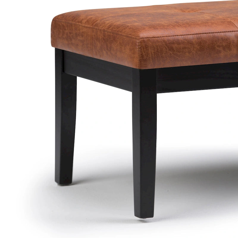 Contemporary Rectangular Tufted Ottoman Bench