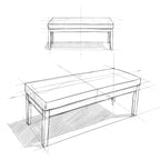 Contemporary Rectangular Tufted Ottoman Bench