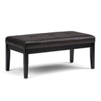 Contemporary Rectangular Tufted Ottoman Bench