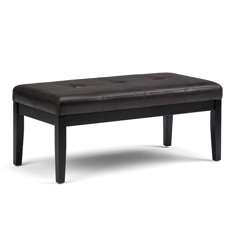 Contemporary Rectangular Tufted Ottoman Bench