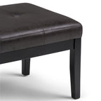 Contemporary Rectangular Tufted Ottoman Bench