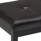 Contemporary Rectangular Tufted Ottoman Bench