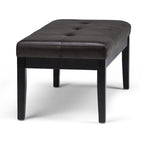 Contemporary Rectangular Tufted Ottoman Bench