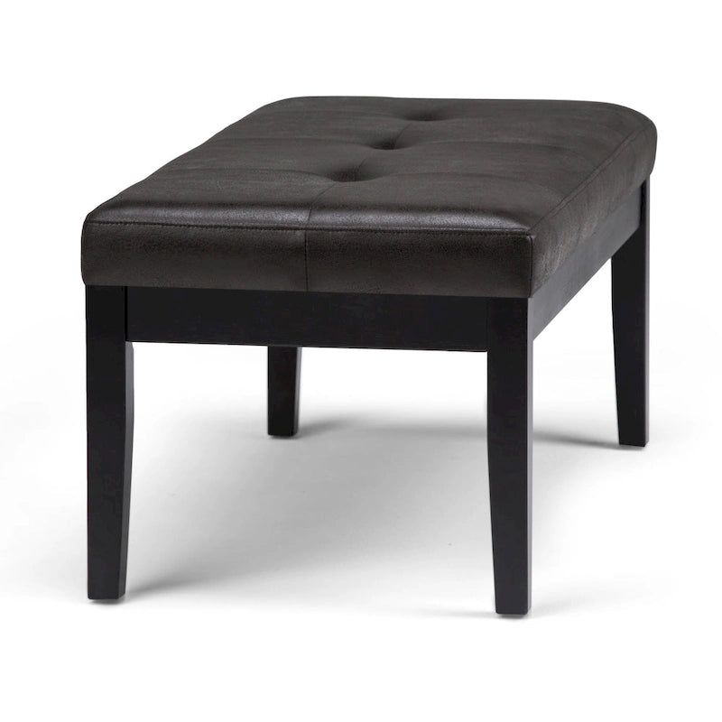 Contemporary Rectangular Tufted Ottoman Bench