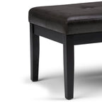 Contemporary Rectangular Tufted Ottoman Bench