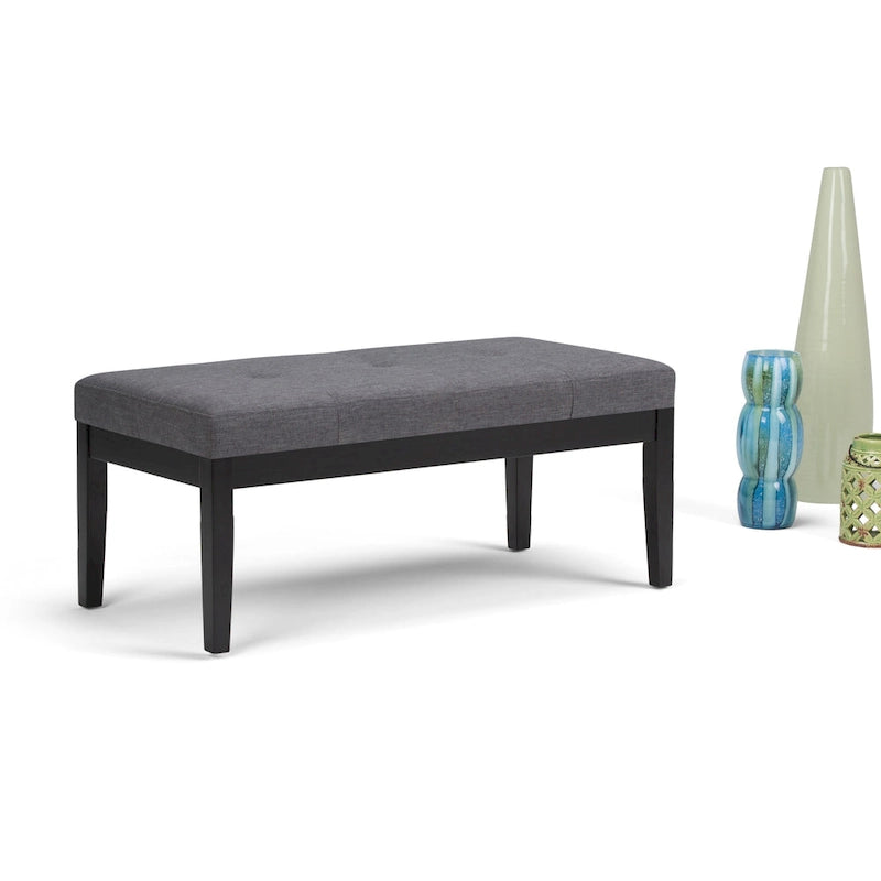Contemporary Rectangular Tufted Ottoman Bench