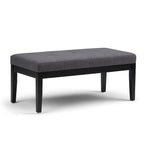 Contemporary Rectangular Tufted Ottoman Bench