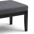 Contemporary Rectangular Tufted Ottoman Bench