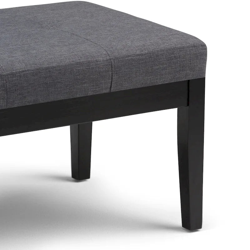 Contemporary Rectangular Tufted Ottoman Bench