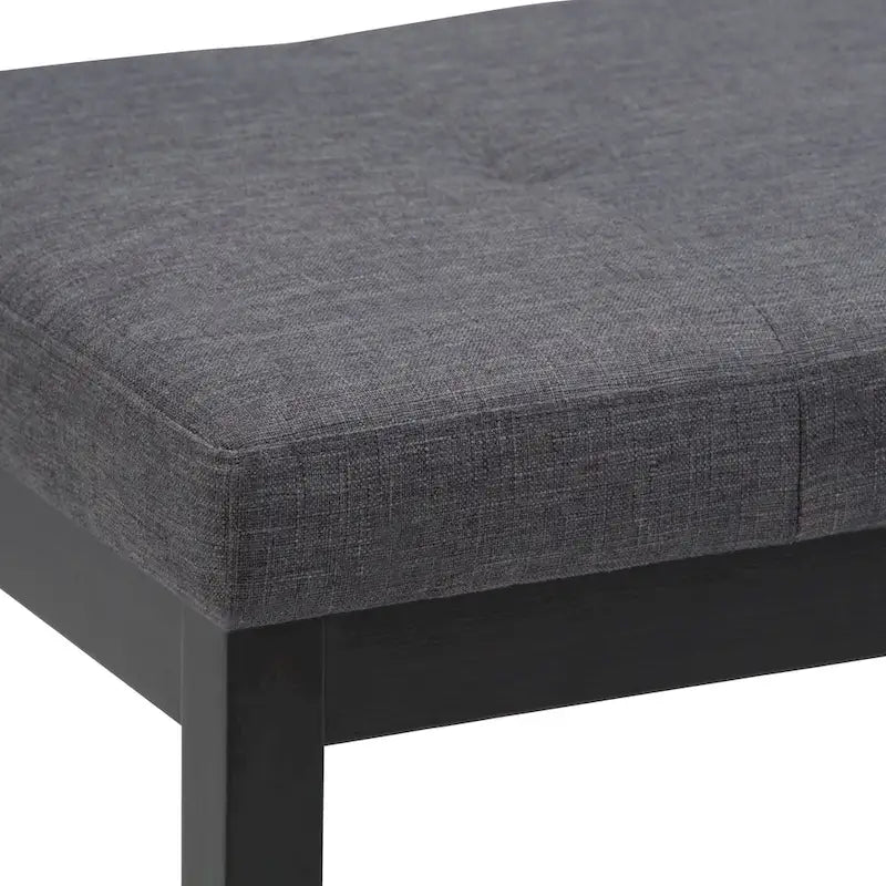 Contemporary Rectangular Tufted Ottoman Bench