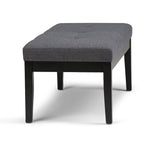 Contemporary Rectangular Tufted Ottoman Bench