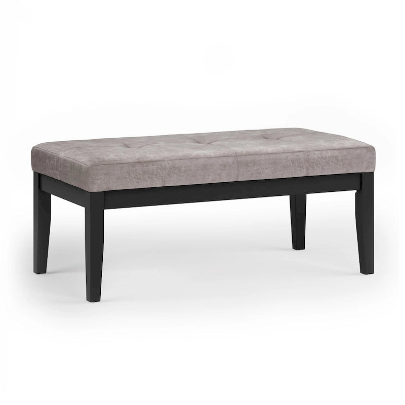 Contemporary Rectangular Tufted Ottoman Bench