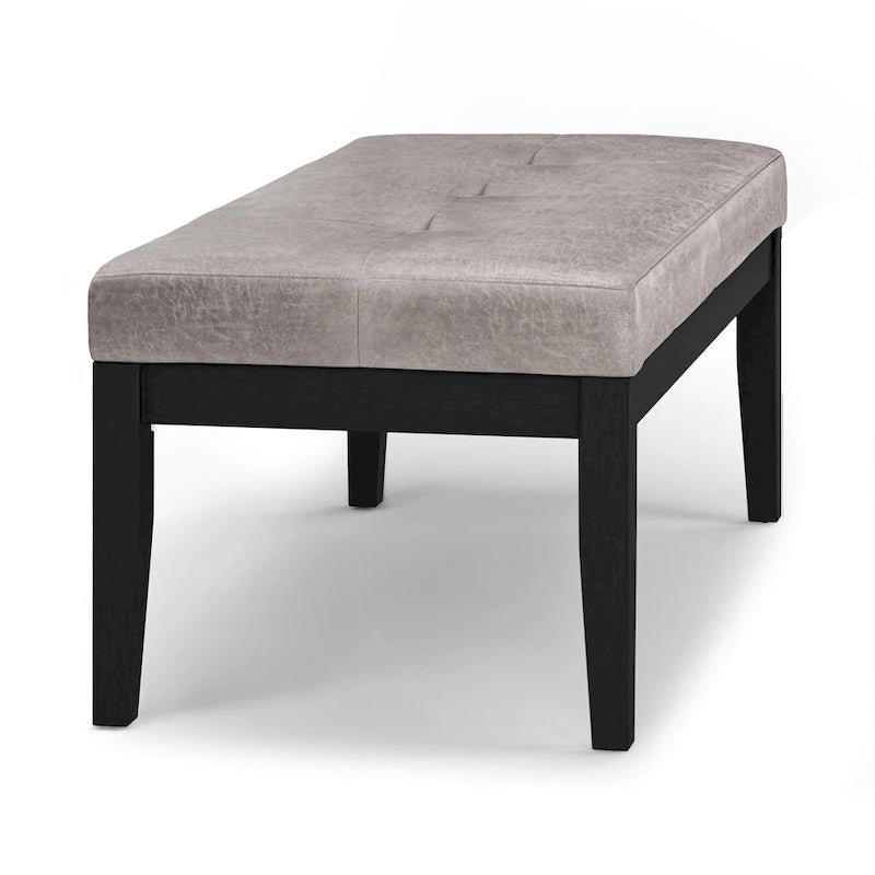 Contemporary Rectangular Tufted Ottoman Bench