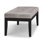 Contemporary Rectangular Tufted Ottoman Bench