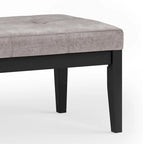 Contemporary Rectangular Tufted Ottoman Bench