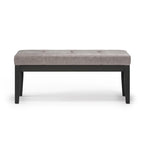 Contemporary Rectangular Tufted Ottoman Bench