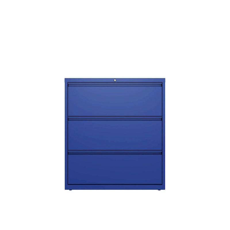 36 Zoll breit, 3 Schubladen, klassisches Blau
