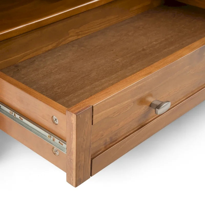Solid Wood 36 inch Wide Square Transitional Coffee Table