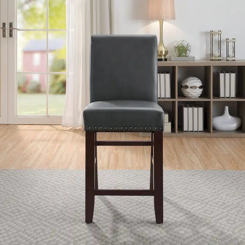 24 Bar Stool with Nailheads