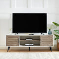 TV-Ständer im Mid-Century-Modern-Stil für Fernseher bis 70 Zoll, Entertainment-Center und Medienkonsole - 20.5 H X 59 W X 15.5 D