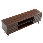TV-Ständer im Mid-Century-Modern-Stil für Fernseher bis 70 Zoll, Entertainment-Center und Medienkonsole - 20.5 H X 59 W X 15.5 D