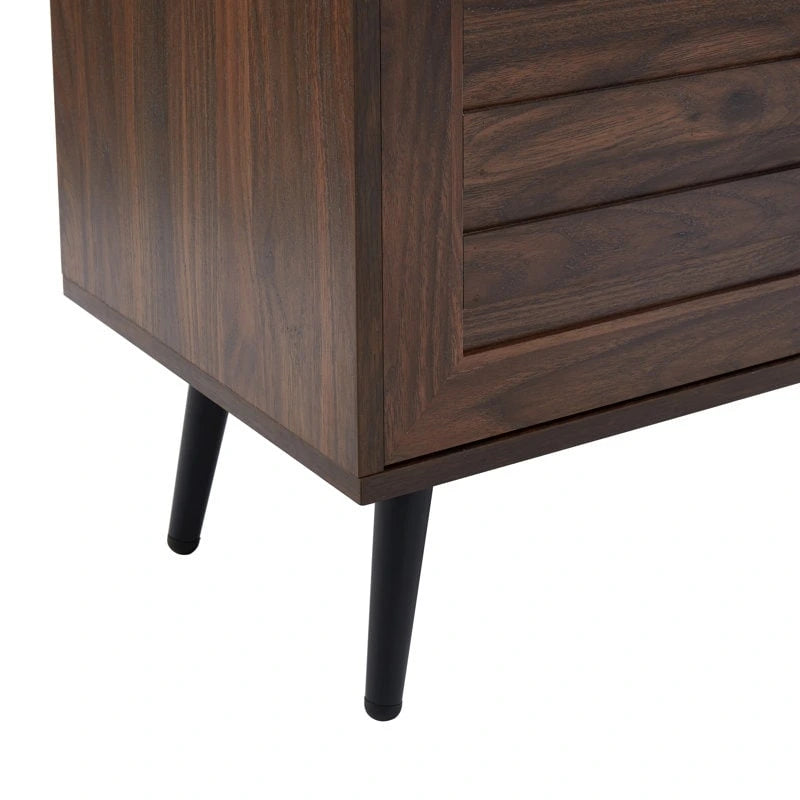TV-Ständer im Mid-Century-Modern-Stil für Fernseher bis 70 Zoll, Entertainment-Center und Medienkonsole - 20.5 H X 59 W X 15.5 D