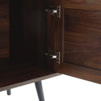 TV-Ständer im Mid-Century-Modern-Stil für Fernseher bis 70 Zoll, Entertainment-Center und Medienkonsole - 20.5 H X 59 W X 15.5 D