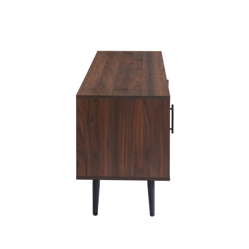 TV-Ständer im Mid-Century-Modern-Stil für Fernseher bis 70 Zoll, Entertainment-Center und Medienkonsole - 20.5 H X 59 W X 15.5 D