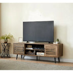 TV-Ständer im Mid-Century-Modern-Stil für Fernseher bis 70 Zoll, Entertainment-Center und Medienkonsole - 20.5 H X 59 W X 15.5 D