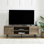 TV-Ständer im Mid-Century-Modern-Stil für Fernseher bis 70 Zoll, Entertainment-Center und Medienkonsole - 20.5 H X 59 W X 15.5 D