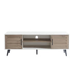 TV-Ständer im Mid-Century-Modern-Stil für Fernseher bis 70 Zoll, Entertainment-Center und Medienkonsole - 20.5 H X 59 W X 15.5 D