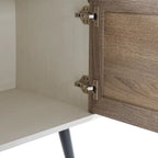 TV-Ständer im Mid-Century-Modern-Stil für Fernseher bis 70 Zoll, Entertainment-Center und Medienkonsole - 20.5 H X 59 W X 15.5 D