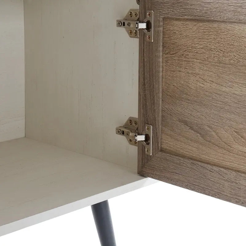 TV-Ständer im Mid-Century-Modern-Stil für Fernseher bis 70 Zoll, Entertainment-Center und Medienkonsole - 20.5 H X 59 W X 15.5 D
