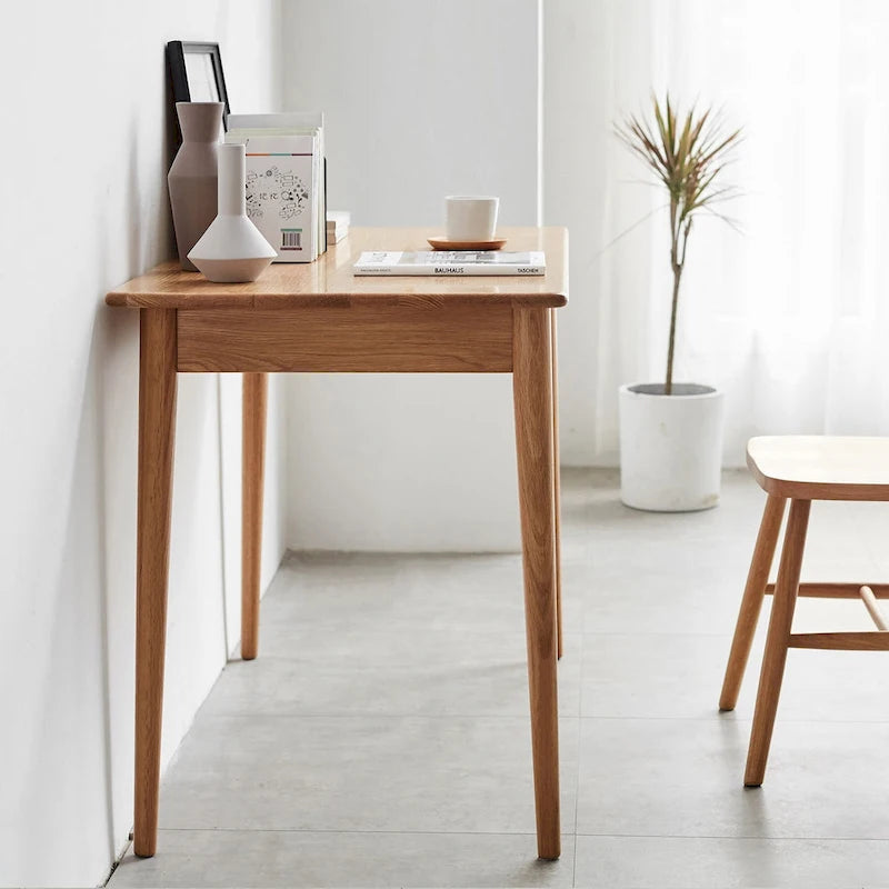 Solid wood computer study desk