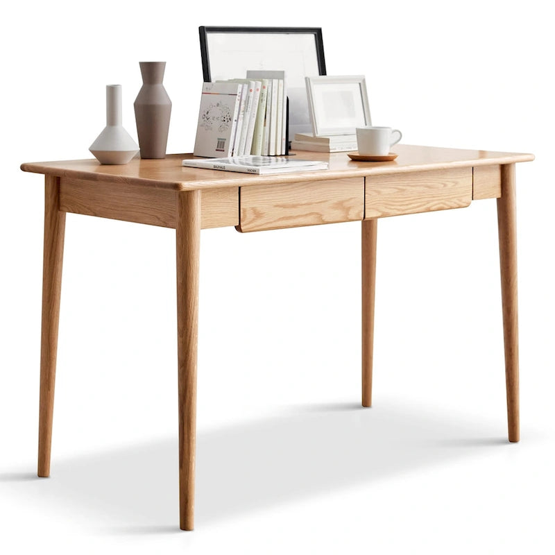 Solid wood computer study desk