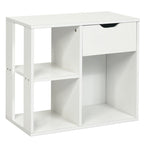 3-tier Side Table with Storage Shelf & Drawer Space - 23.5 x 12 x 20.5 (L x W x H)