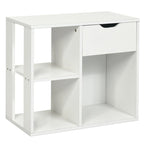Beistelltisch mit 3 Ebenen, Ablageboden und Schubladen - 23.5 x 12 x 20.5 (L x W x H)