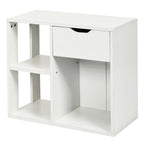 Beistelltisch mit 3 Ebenen, Ablageboden und Schubladen - 23.5 x 12 x 20.5 (L x W x H)