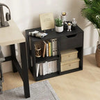 Beistelltisch mit 3 Ebenen, Ablageboden und Schubladen - 23.5 x 12 x 20.5 (L x W x H)