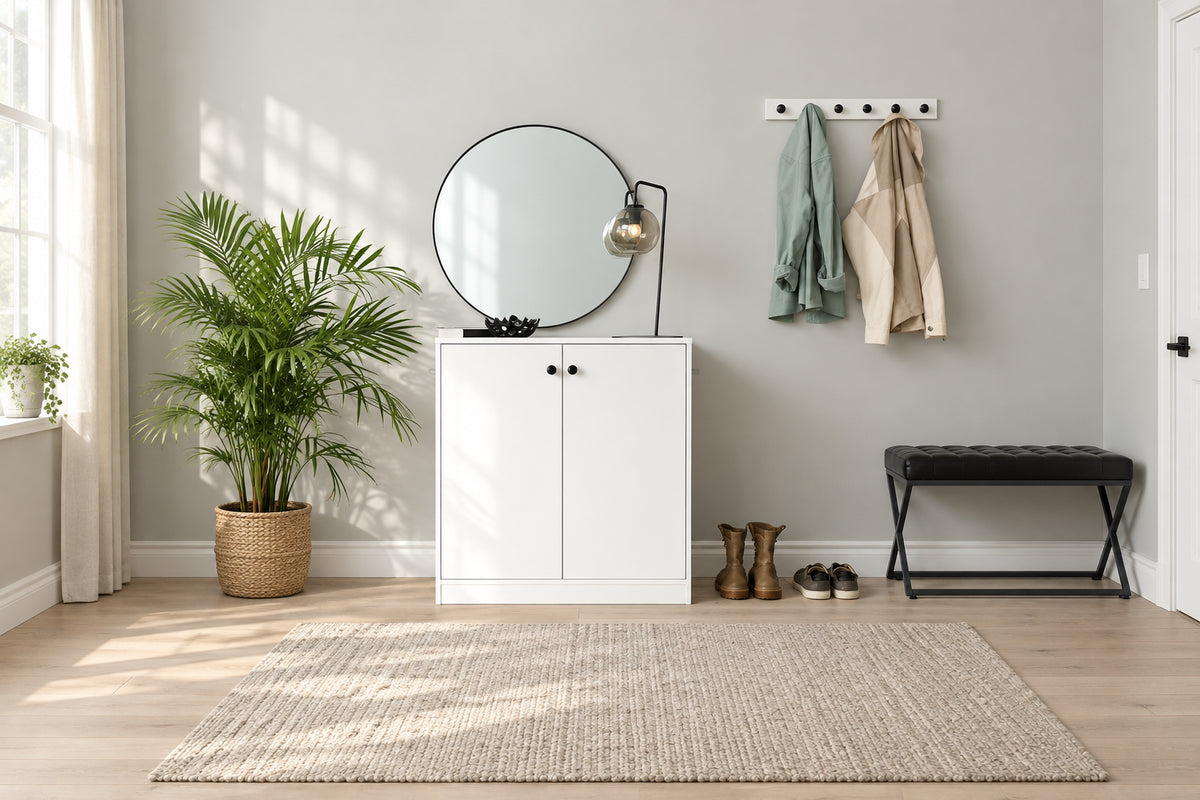 2-Door Storage Cabinet Buffet Cabinet with 3 Shelves