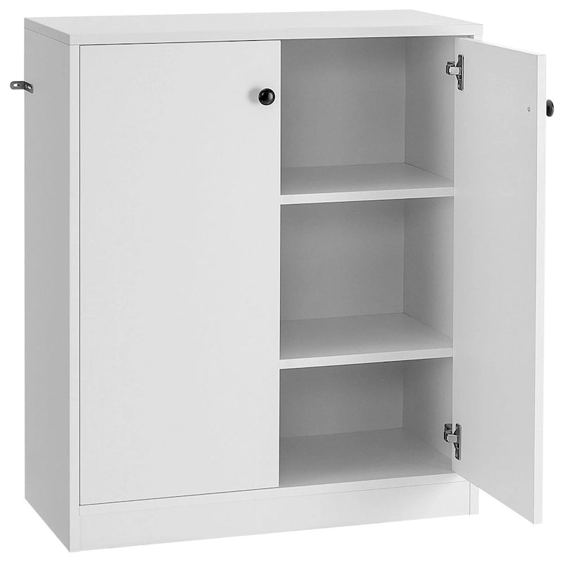Aufbewahrungsschrank mit 2 Türen, Buffetschrank mit 3 Regalböden