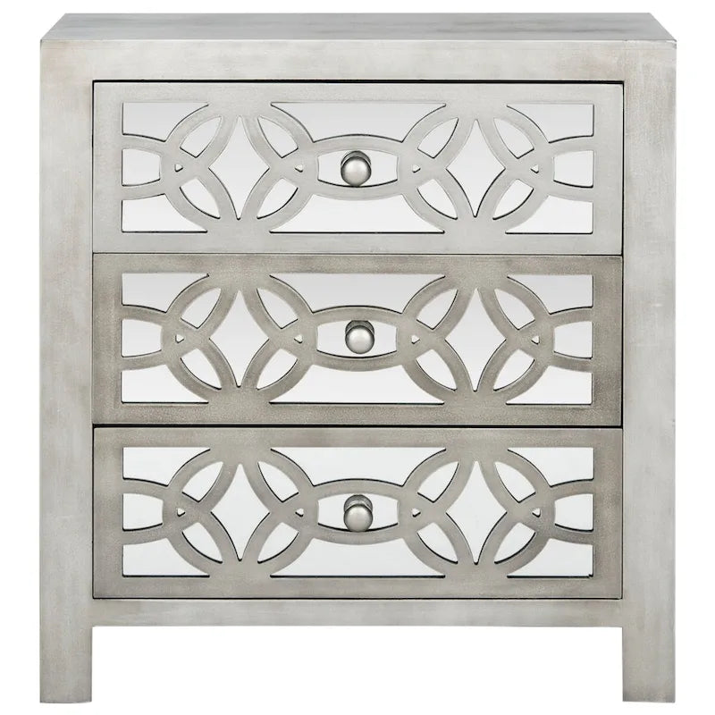Grey 3-Drawer Chest